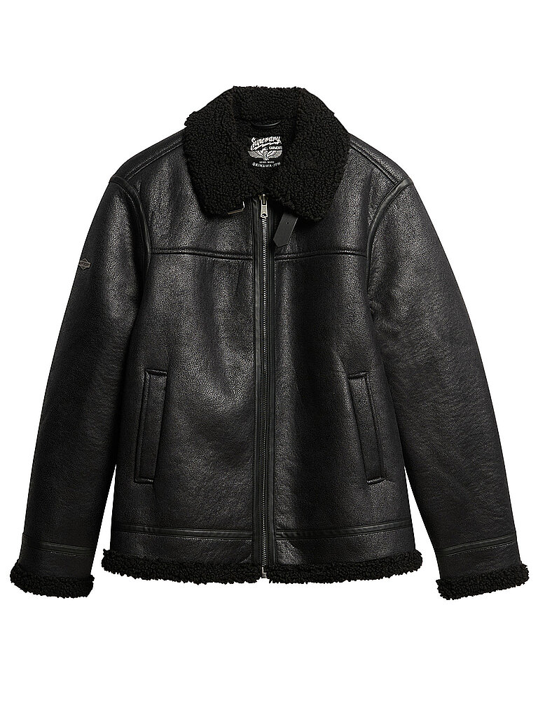 Blouson effetto pelle nero XL