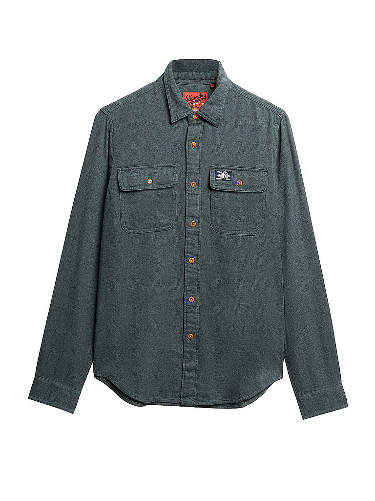 Camicia di flanella verde L