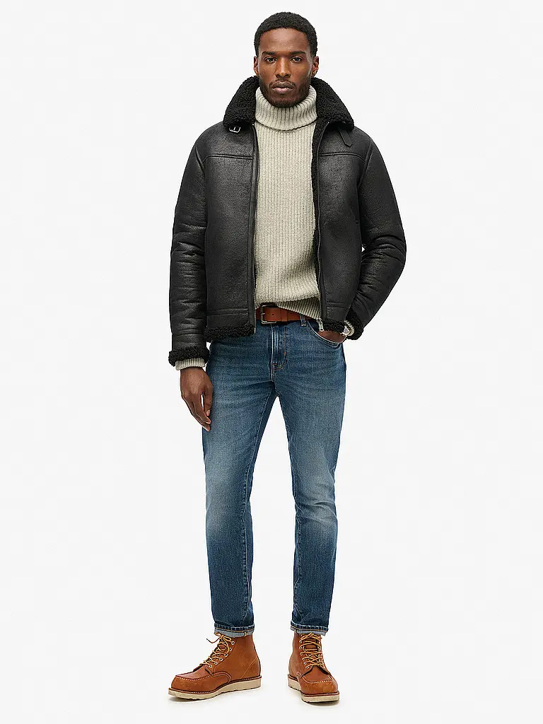 SUPERDRY | Blouson effetto pelle | Nero