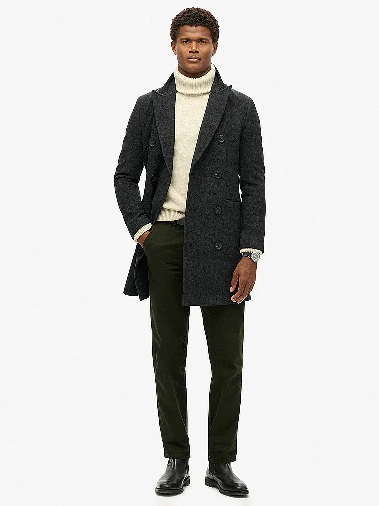 SUPERDRY | Cappotto di lana | Nero