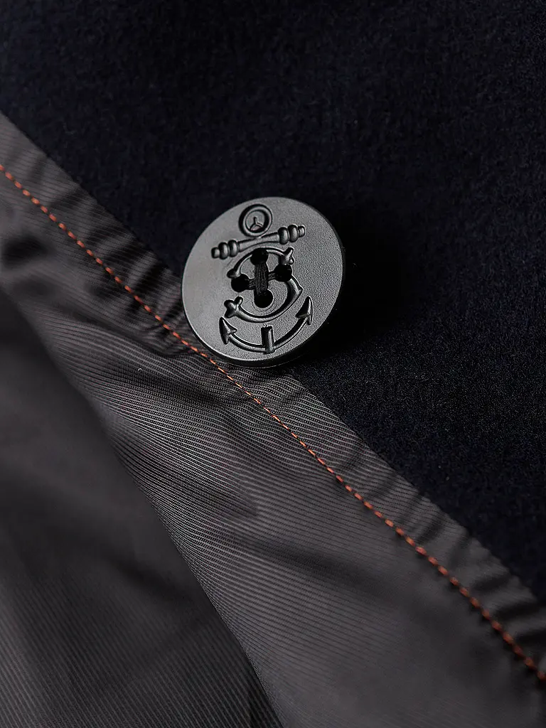 SUPERDRY | Cappotto di lana | Blu scuro