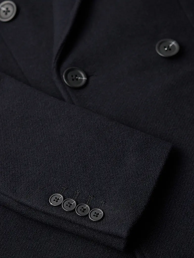 SUPERDRY | Cappotto di lana | Blu scuro