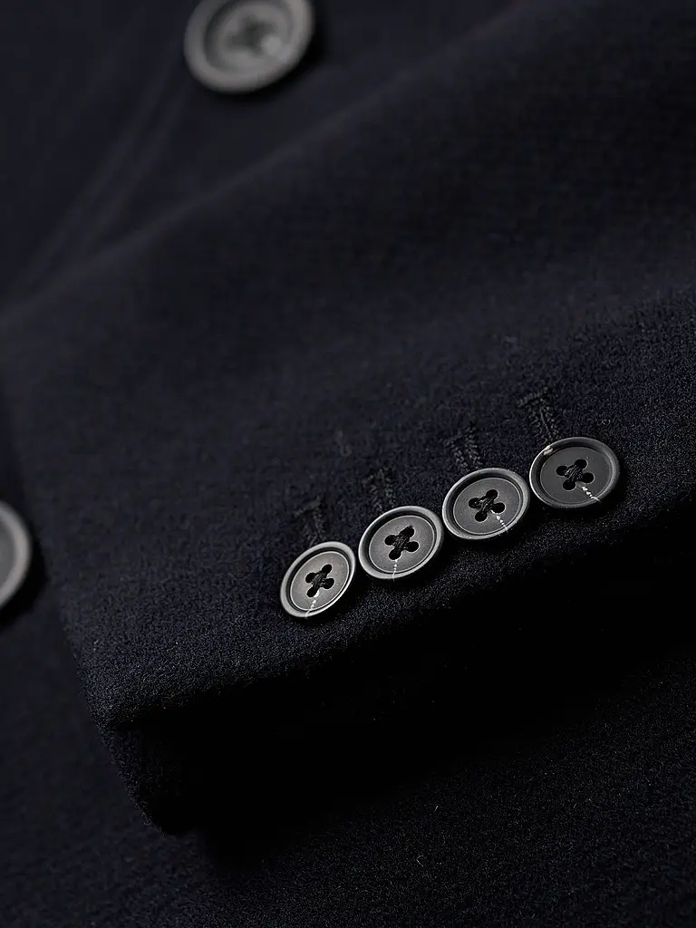 SUPERDRY | Cappotto di lana | Blu scuro