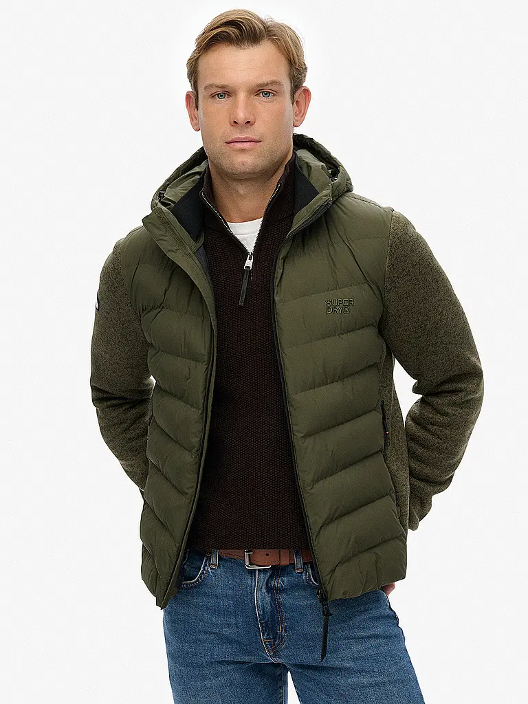 SUPERDRY | Cardigan con cappuccio HOODED | 