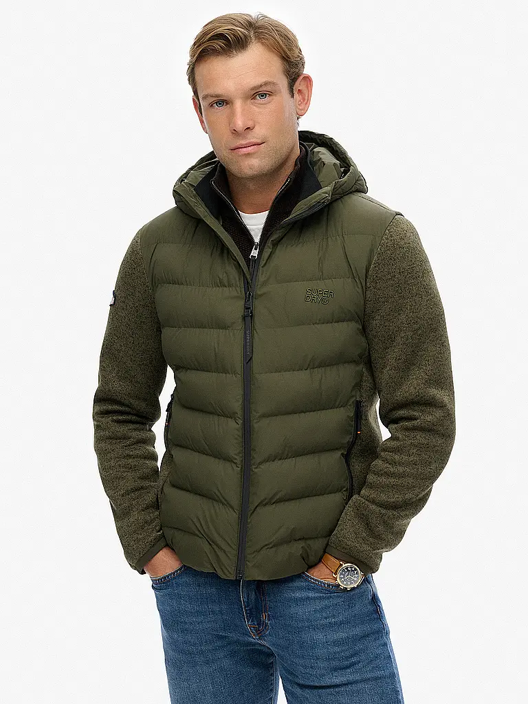 SUPERDRY | Cardigan con cappuccio HOODED | 