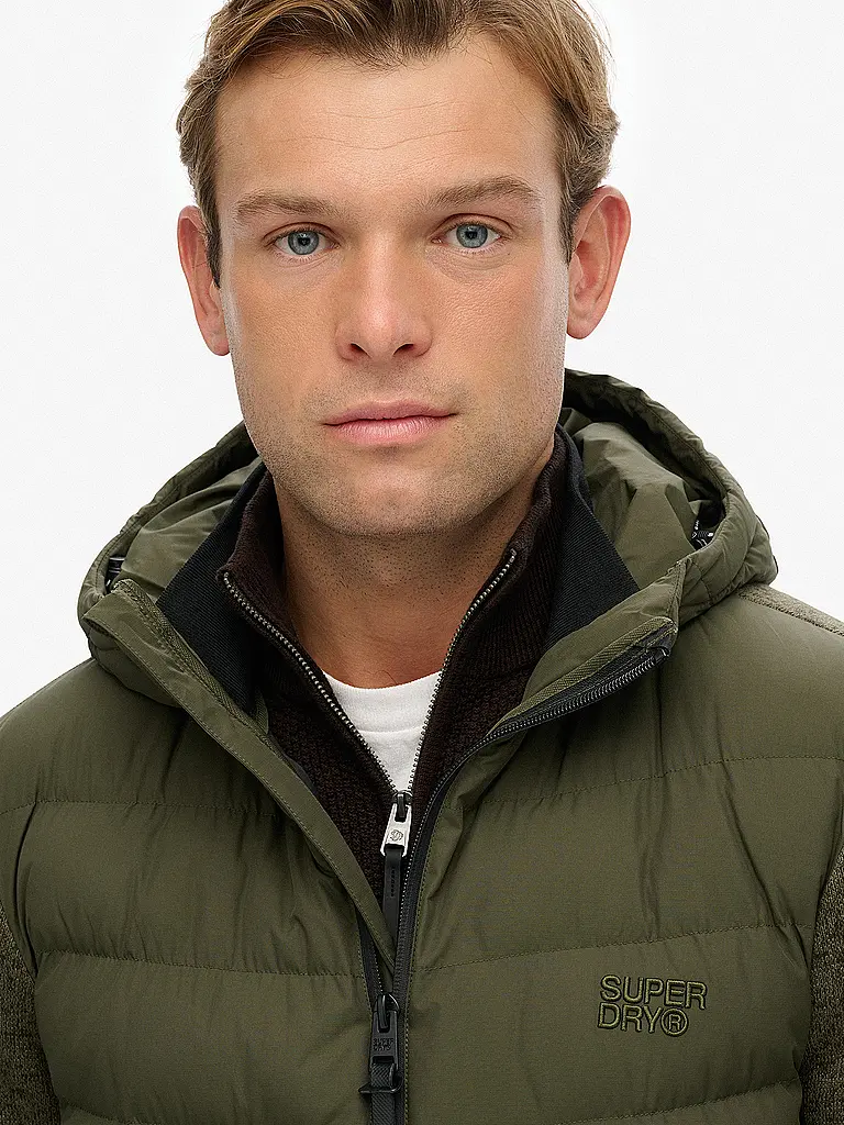 SUPERDRY | Cardigan con cappuccio HOODED | 