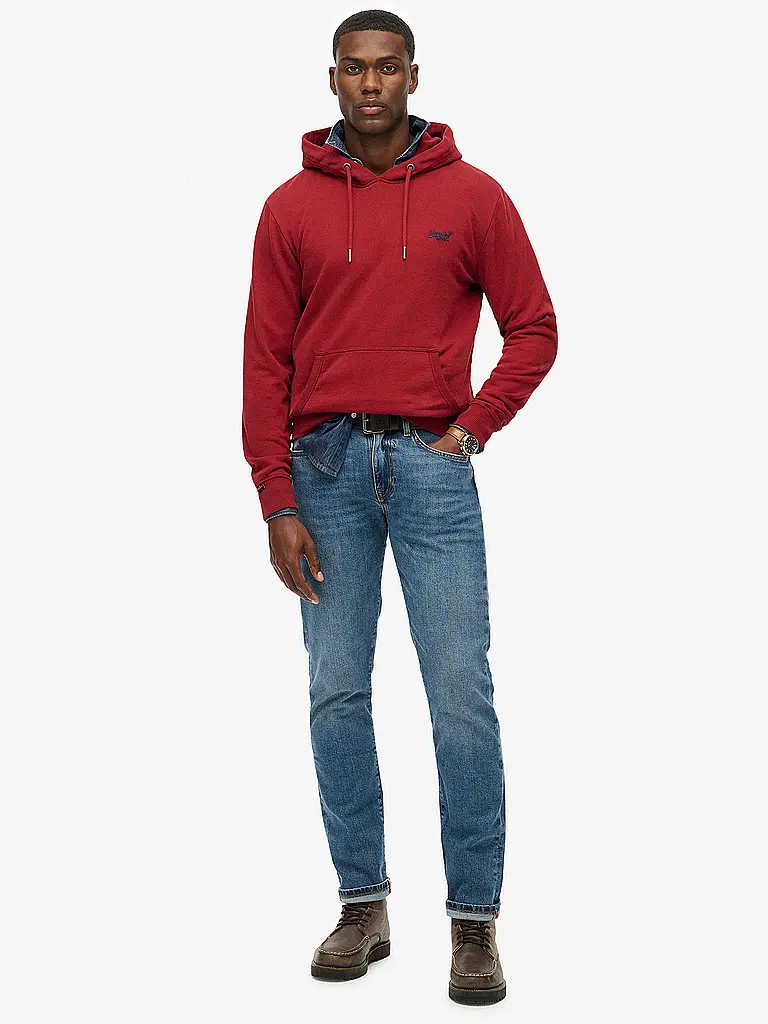 SUPERDRY | Felpa con cappuccio - Hoodie | Rosso