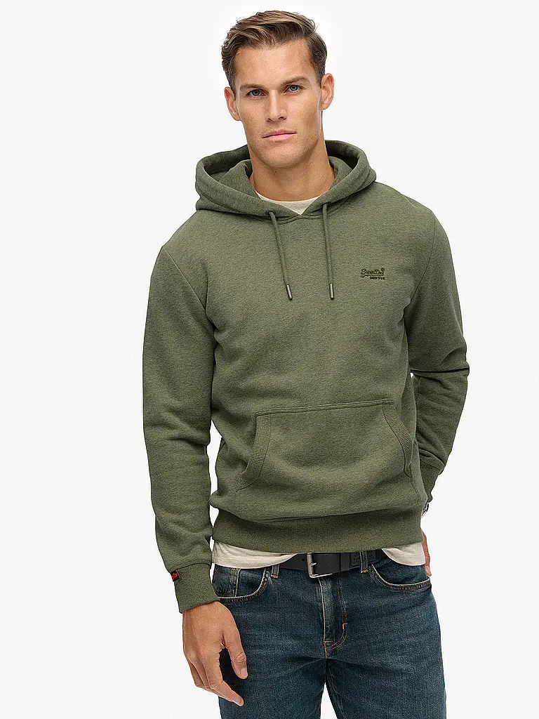 SUPERDRY | Felpa con cappuccio - Hoodie | Verde