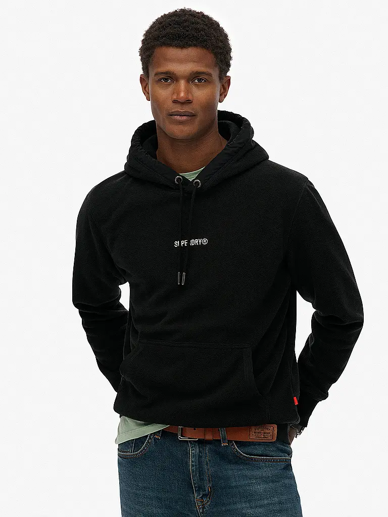 SUPERDRY | Felpa con cappuccio - Hoodie | Nero