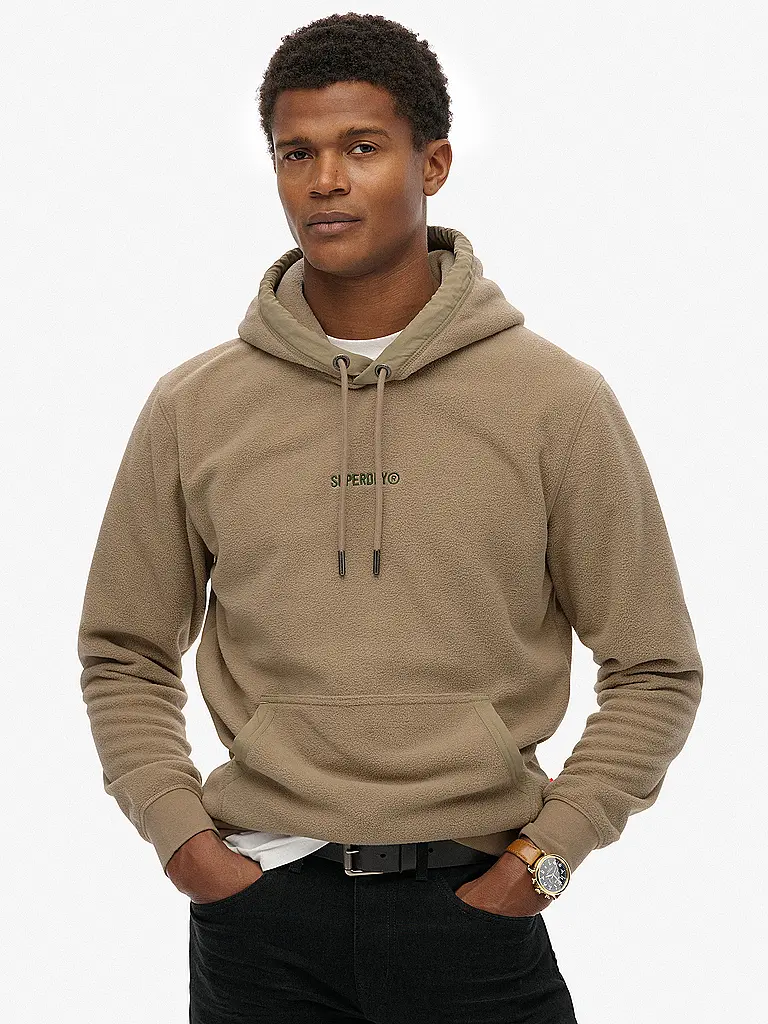 SUPERDRY | Felpa con cappuccio - Hoodie | Beige