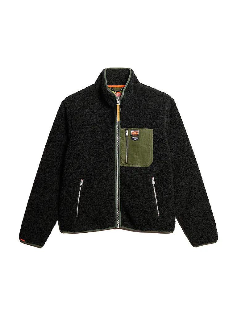 SUPERDRY | Giacca in pile | Nero