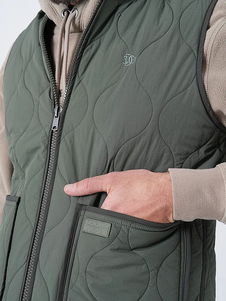 SUPERDRY | Gilet trapuntato | Verde