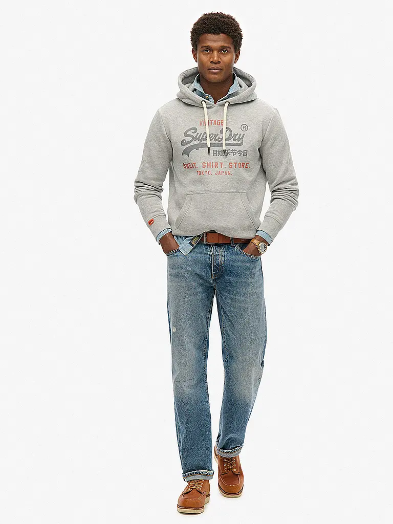 SUPERDRY | Kapuzensweater - Felpa con cappuccio | Grigio