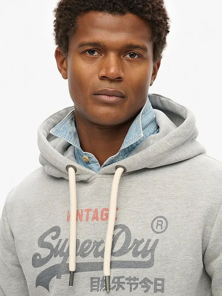 SUPERDRY | Kapuzensweater - Felpa con cappuccio | Grigio