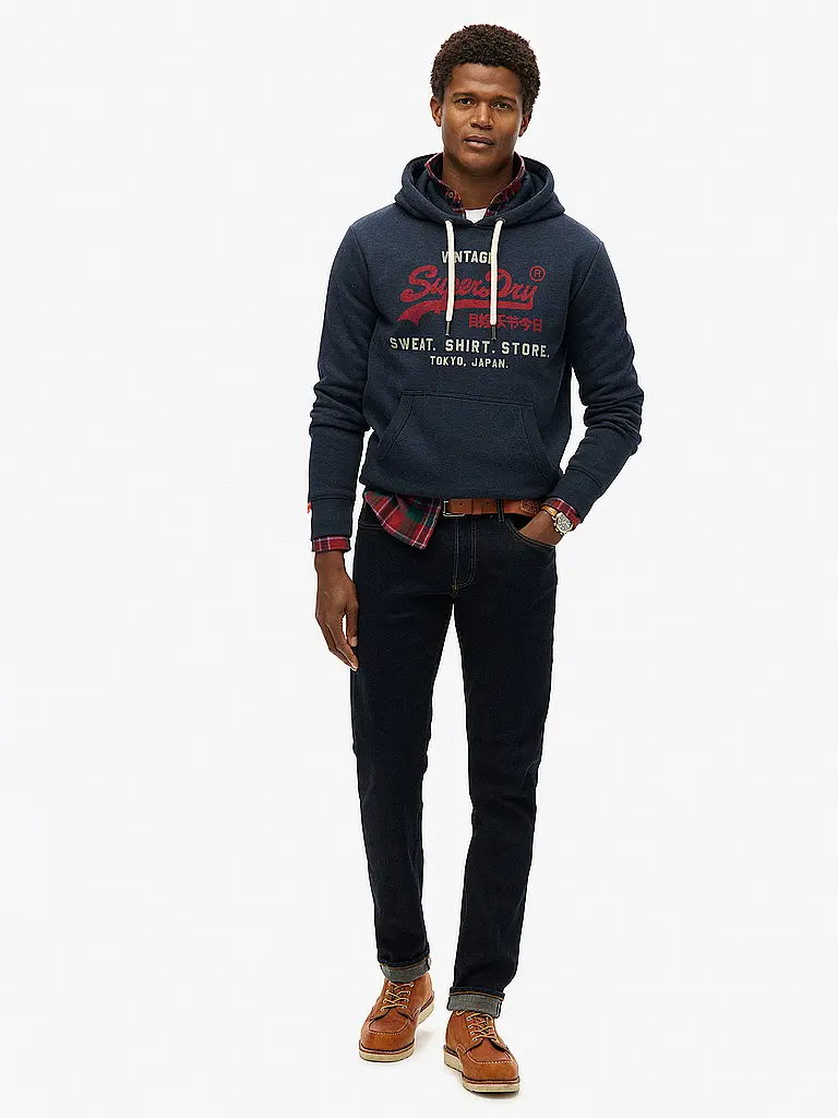 SUPERDRY | Kapuzensweater - Hoodie | Blu scuro