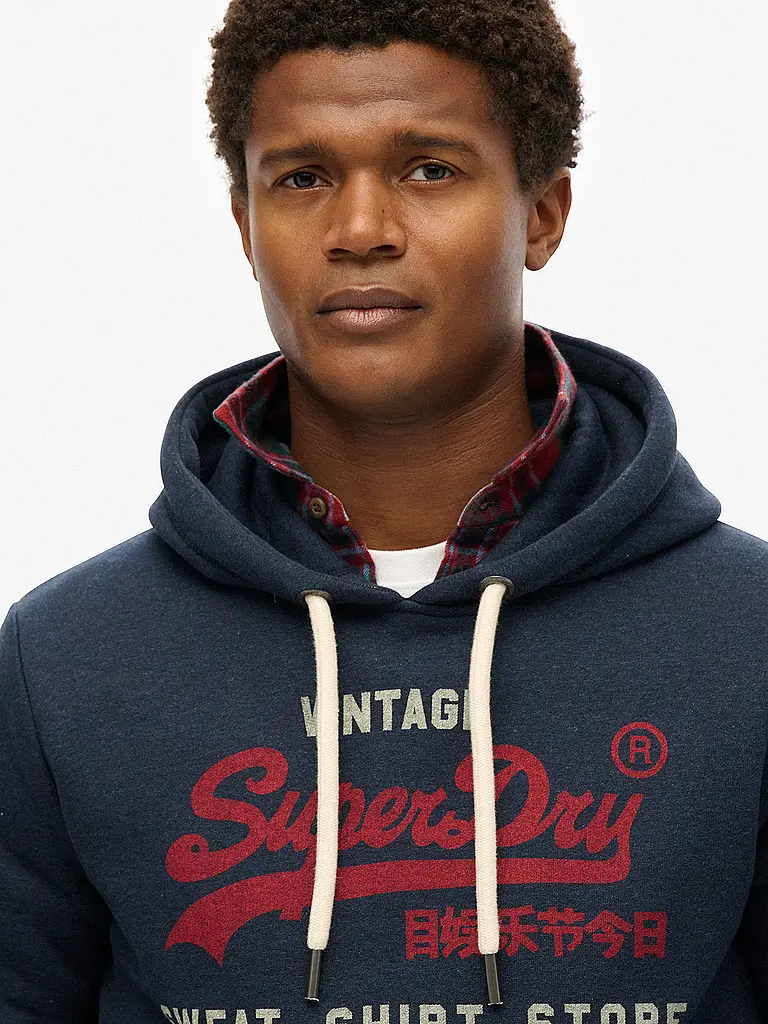 SUPERDRY | Kapuzensweater - Hoodie | Blu scuro