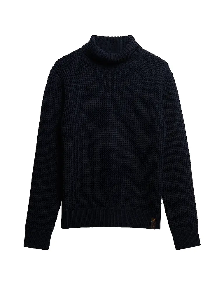 SUPERDRY | Maglia a collo alto | Blu scuro