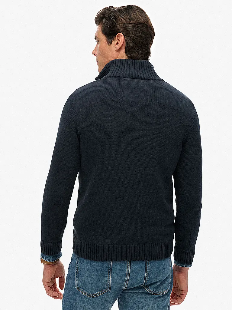 SUPERDRY | Troyer Sweater | Blu scuro