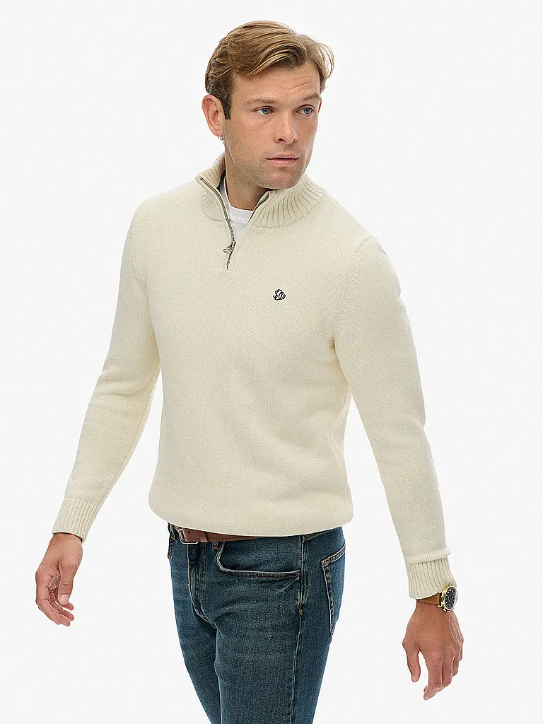SUPERDRY | Troyer Sweater | Crema