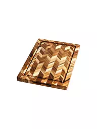TEAKHAUS | Tagliere a spina di pesce 36x25cm in legno di teak | Marrone