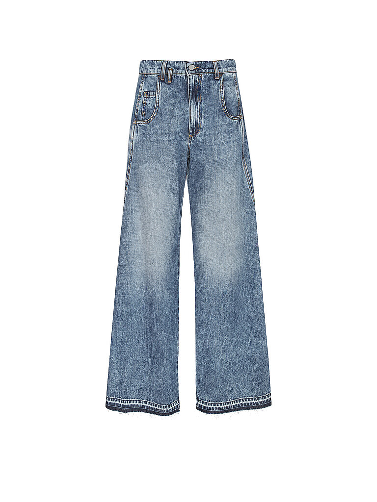 Jeans a gamba larga TABACCO blu L