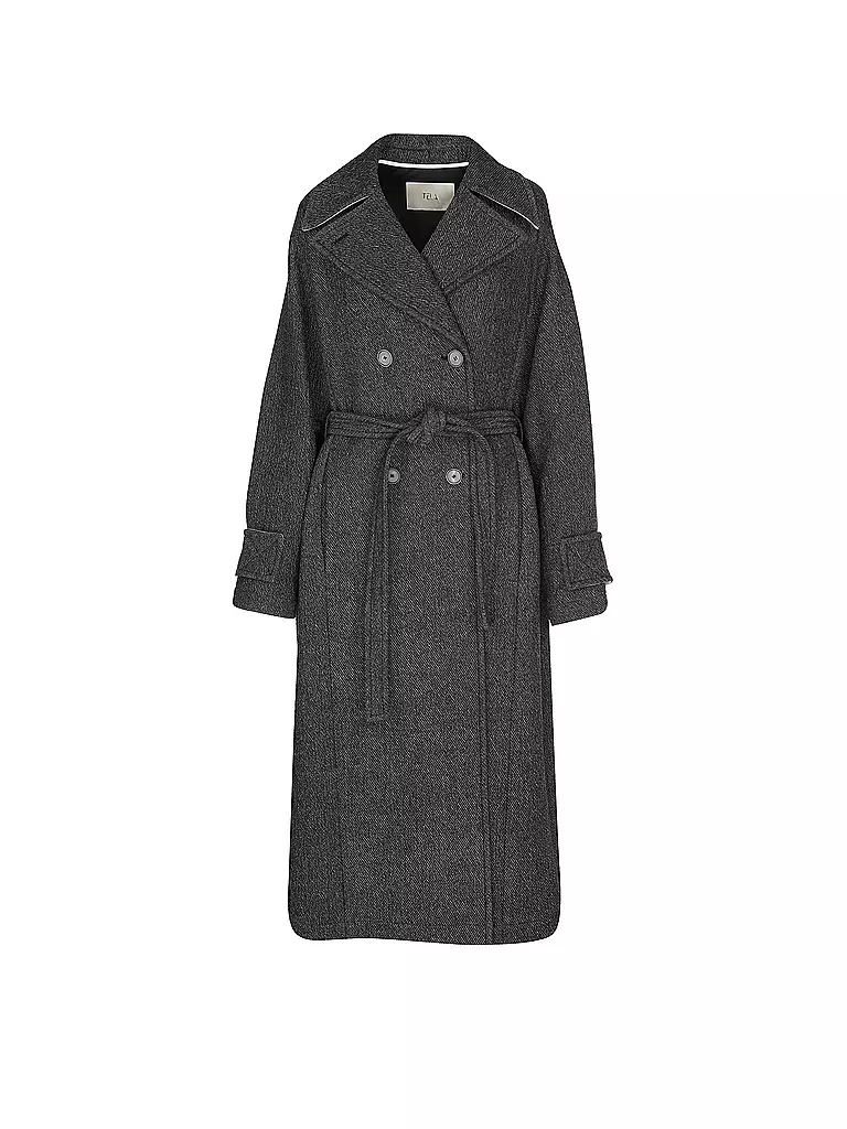TELA | Cappotto di lana PROVA | Nero