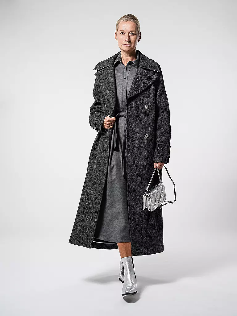 TELA | Cappotto di lana PROVA | Nero