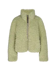 TELA | Jacke in Felloptik | Verde chiaro