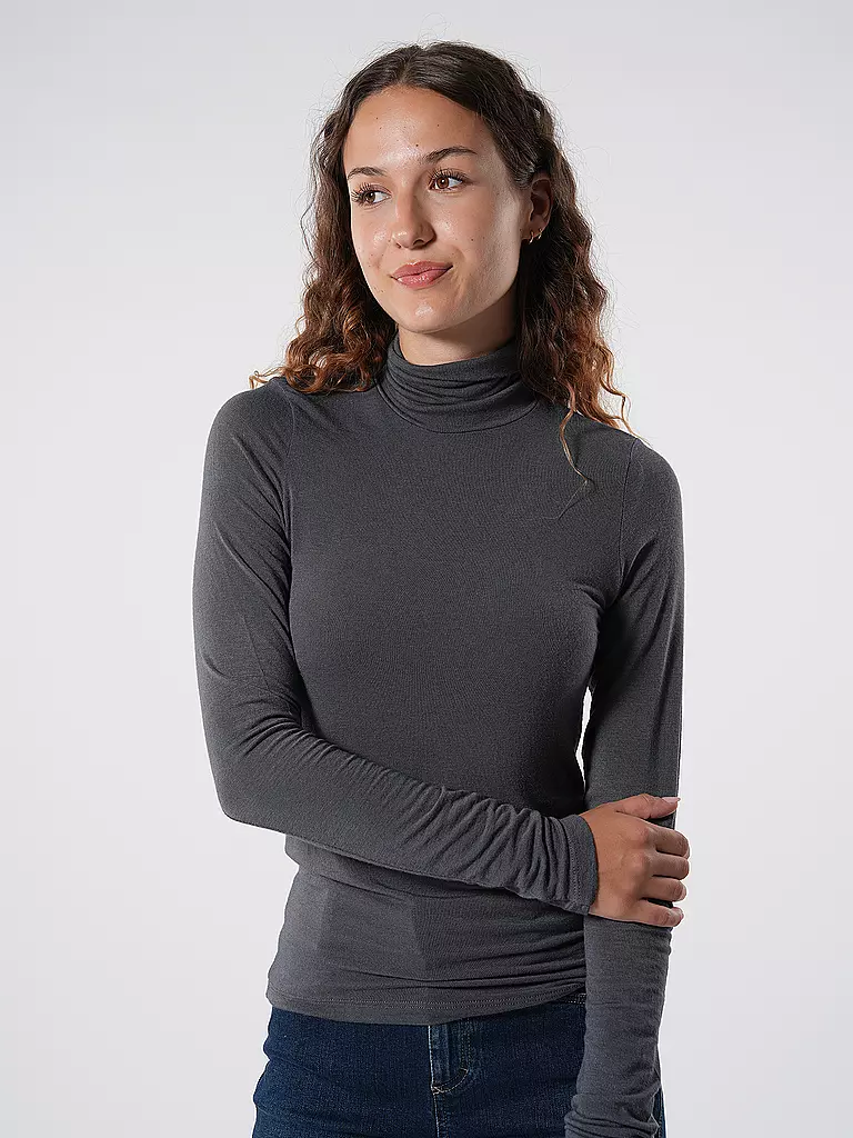 TELA | Rollkragenshirt MATHILDE | Grigio