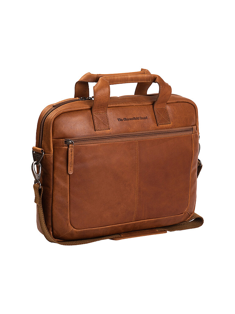 Borsa in pelle - Borsa per laptop CALVI cammello