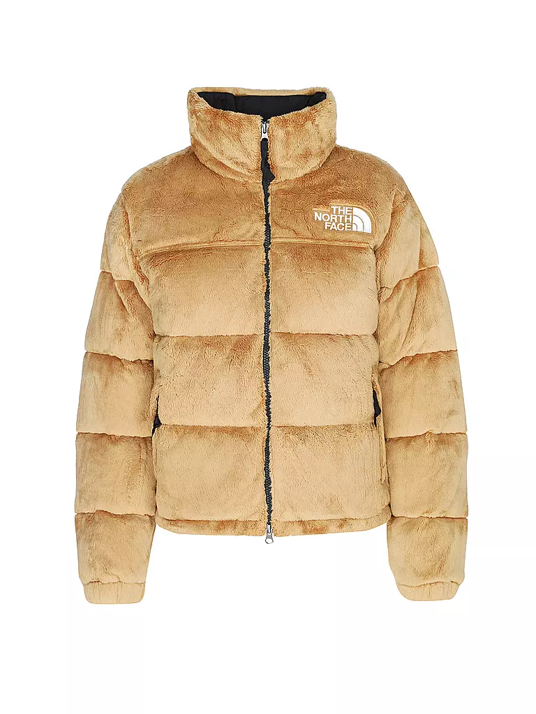THE NORTH FACE | Daunensteppjacke in Felloptik NUPTSE | Cammello