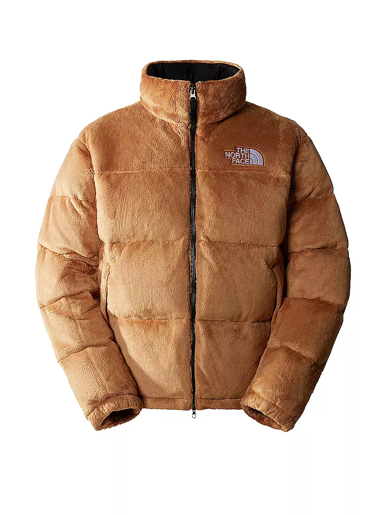 THE NORTH FACE | Daunensteppjacke in Felloptik NUPTSE | Marrone chiaro