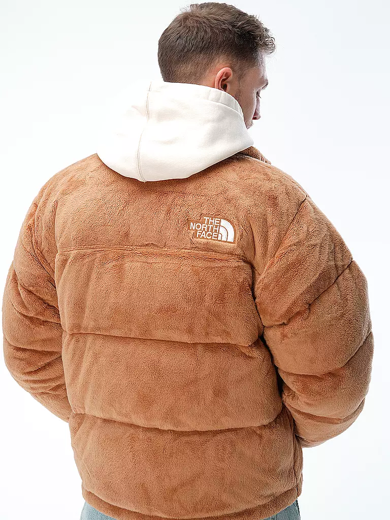THE NORTH FACE | Daunensteppjacke in Felloptik NUPTSE | Marrone chiaro