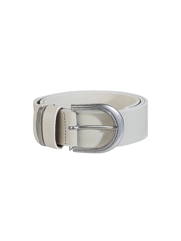 Cintura in pelle TTSANDRA crema 80