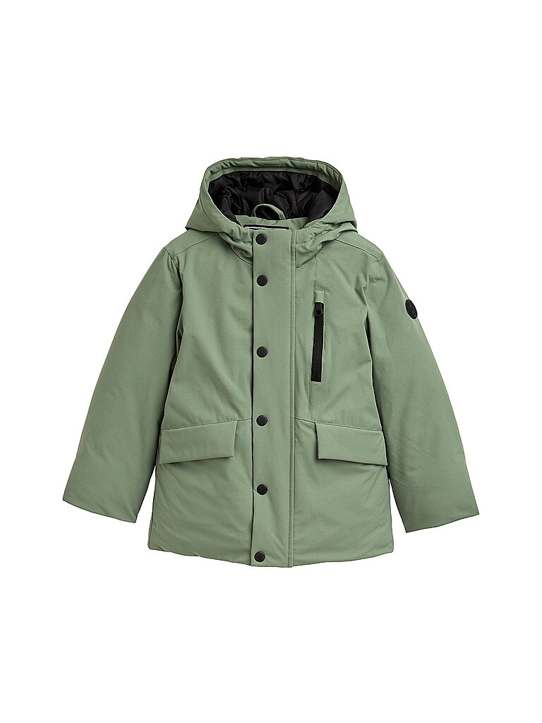 Parka da ragazzo verde chiaro 128-134