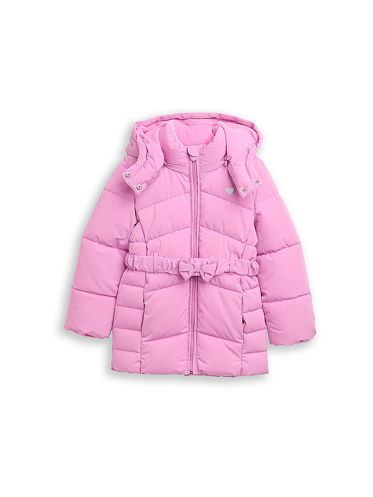 Cappotto da ragazza rosa 104-110