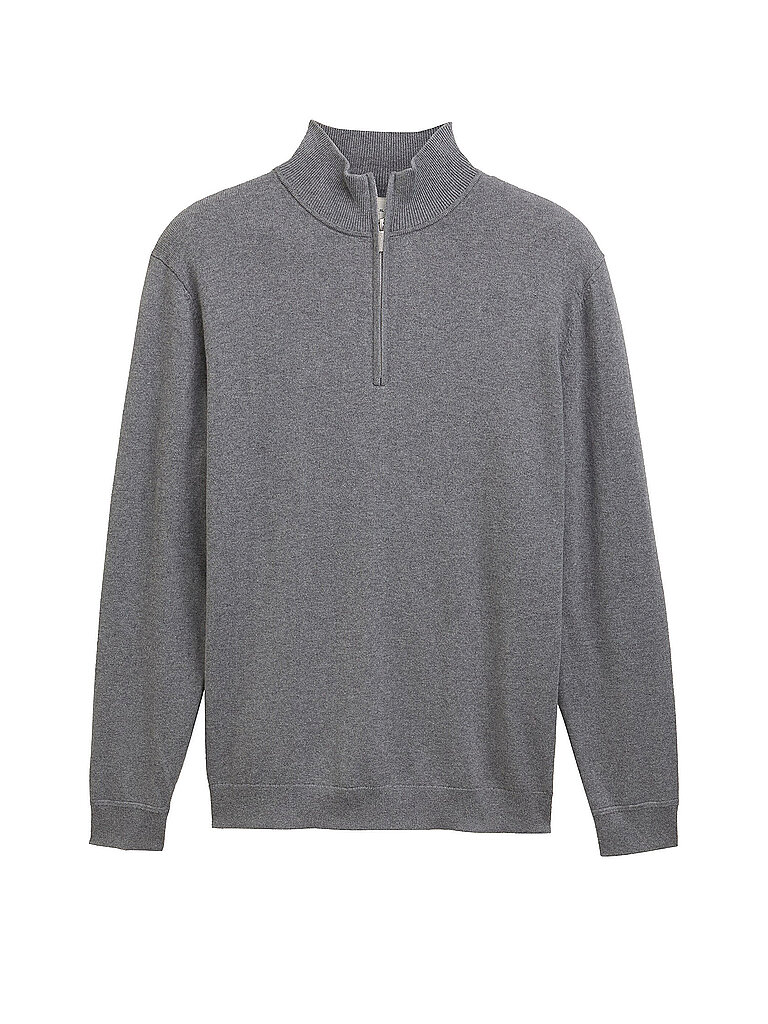 Pullover Troyer grigio XL