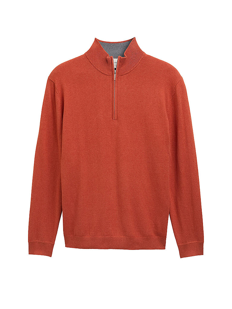 Pullover Troyer arancione XXL