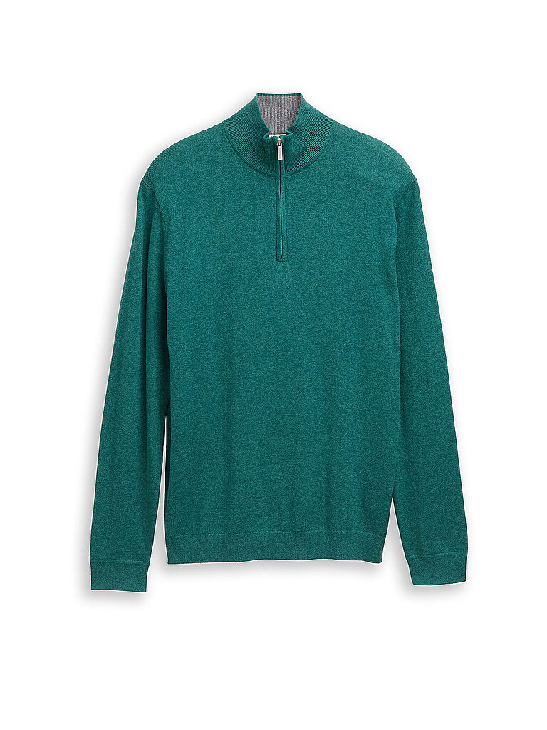 Pullover Troyer verde XXXL