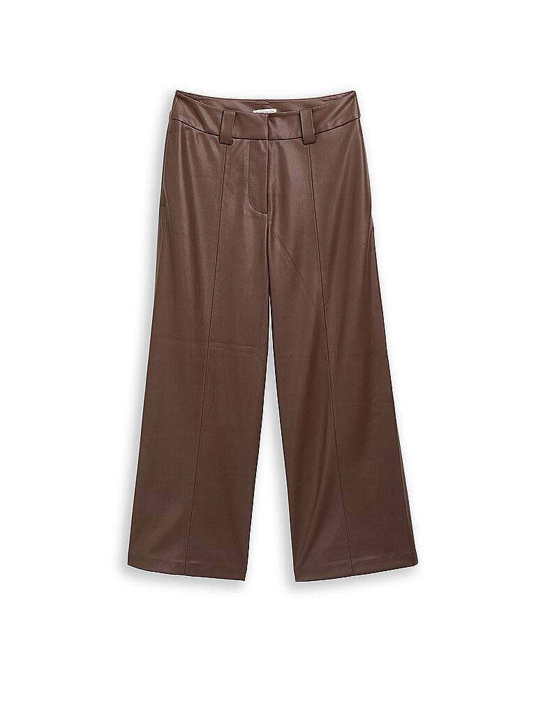 Culotte effetto pelle marrone 36/L28