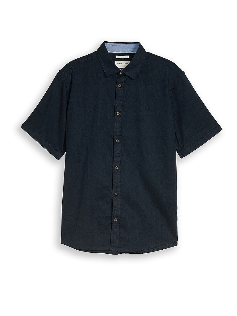 Tom Tailor Camicia di lino blu S