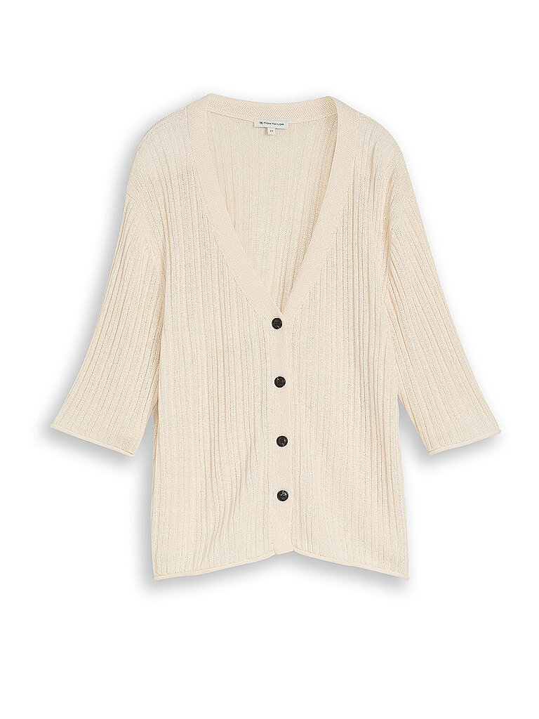 Tom Tailor Cardigan crema XS