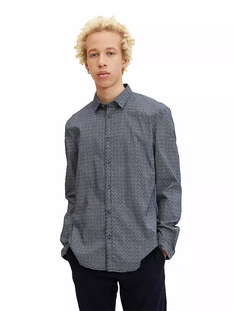 TOM TAILOR DENIM | Hemd Regular Fit | Blu