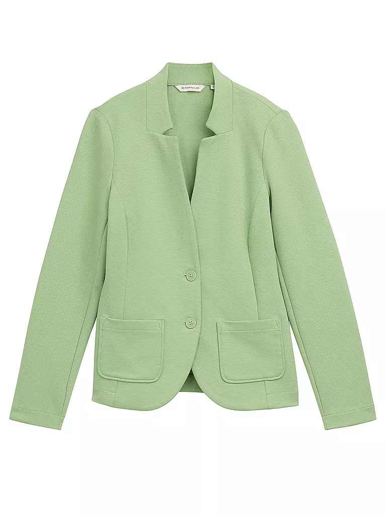 TOM TAILOR | Blazer in jersey | Verde chiaro