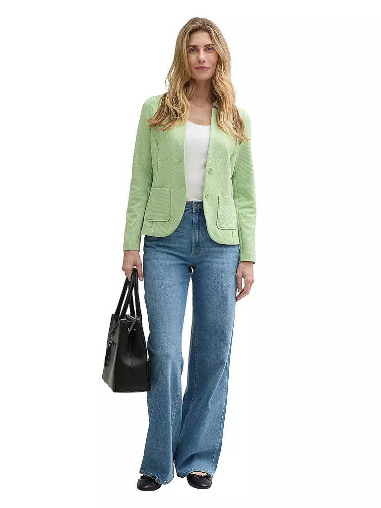 TOM TAILOR | Blazer in jersey | Verde chiaro