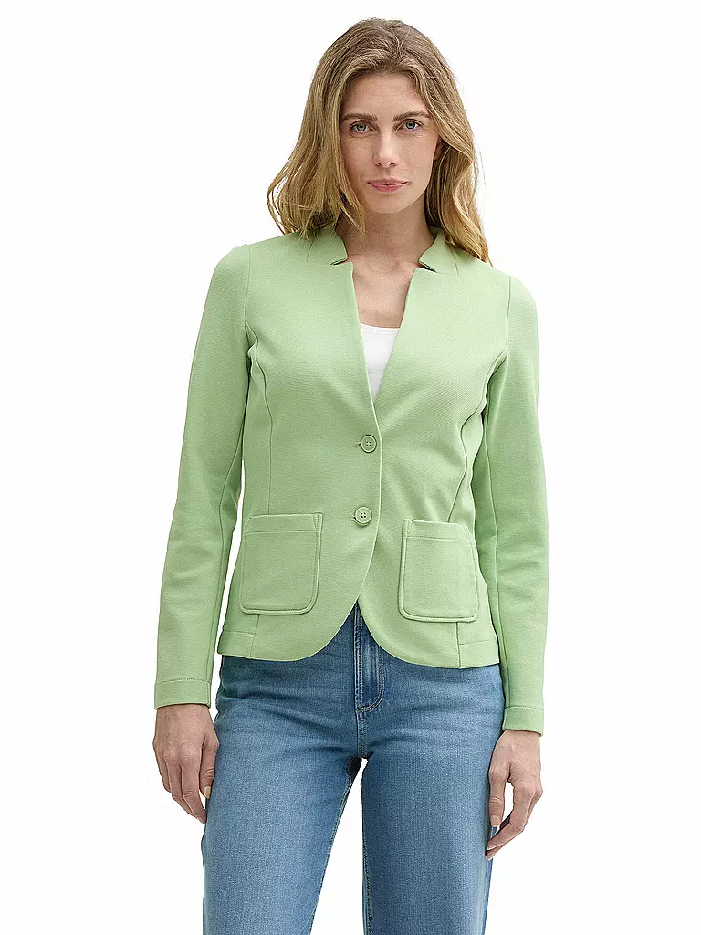 TOM TAILOR | Blazer in jersey | Verde chiaro
