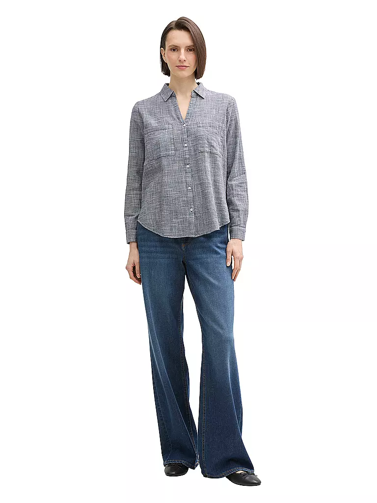 TOM TAILOR | Blusa | Blu scuro