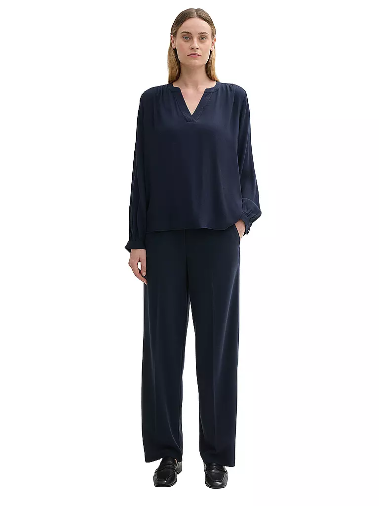 TOM TAILOR | Blusa-camicia | Blu scuro