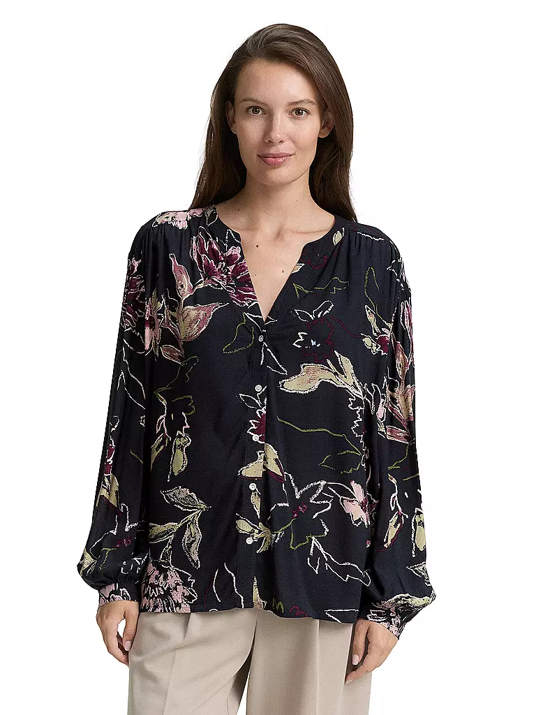 TOM TAILOR | Blusa-camicia | Blu scuro