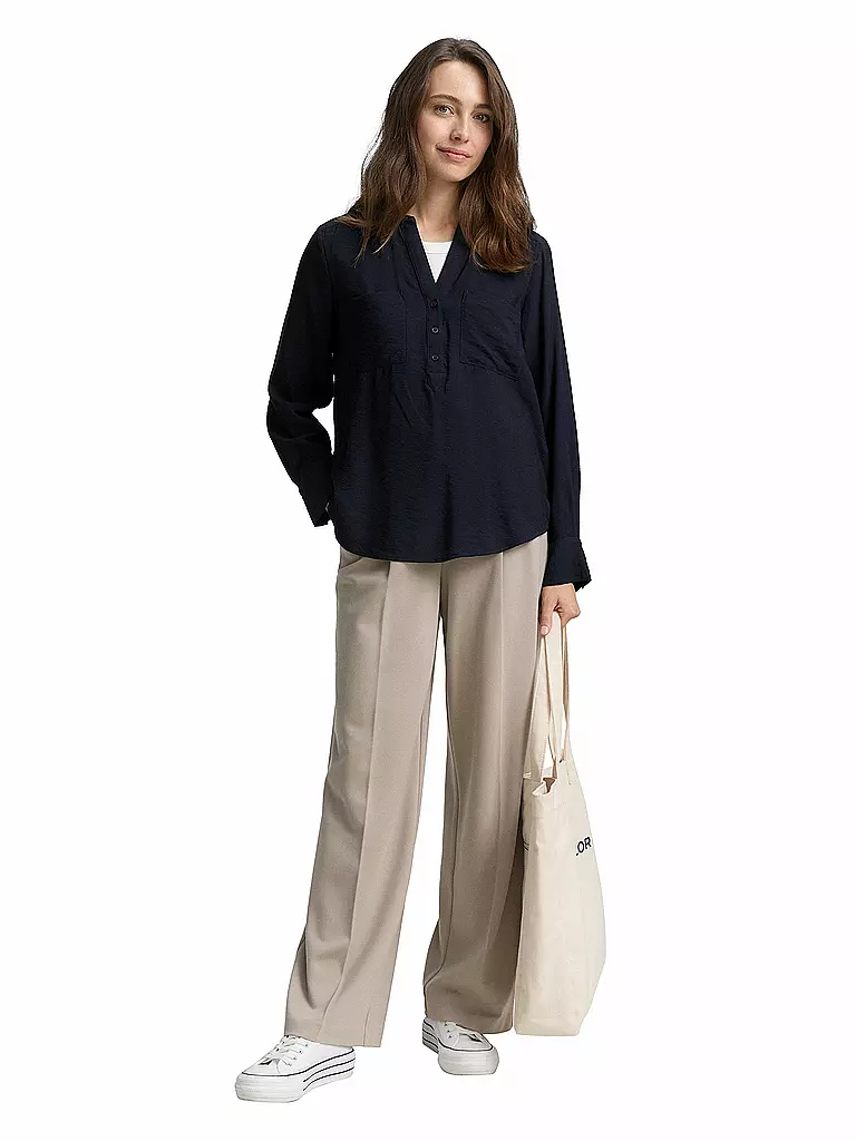 TOM TAILOR | Blusenshirt | Blu scuro